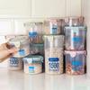 Leakproof Plastic Containers Multipurpose Transparent Kitchen Storage Solution Canister For Cereal Baking Supplies