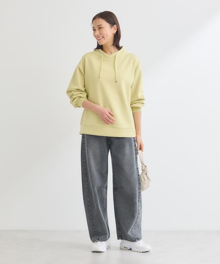 Pullover cardboard collar lime green [Green Parks] sweater, pullover, women's,