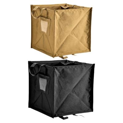 Trash Storage Basket with Rope Foldable Outdoor Multifunction Trash Storage Box for Camping Trash Organizers with Handle
