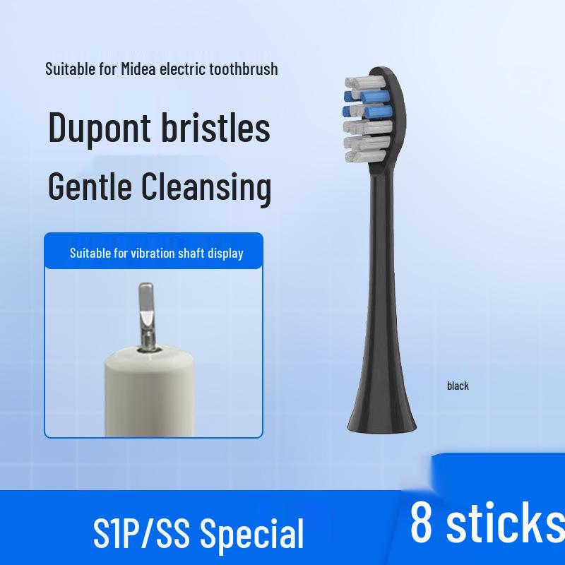 Replacement Soft Bristle Brush Head for Midea S1PX/S5/S1P/SS Electric Toothbrush (MC-AJ0101/02)