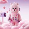 Pop Mart Mega Space Molly 1000% Sweet Messages Bear Figure Toy Collectible Model Gift