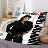 Custom Name Michael Jackson's Iconic Pose flannel Blanket for Super Soft Cute Comfort Blanket for Travel Bedding Couch Sofa Blanket