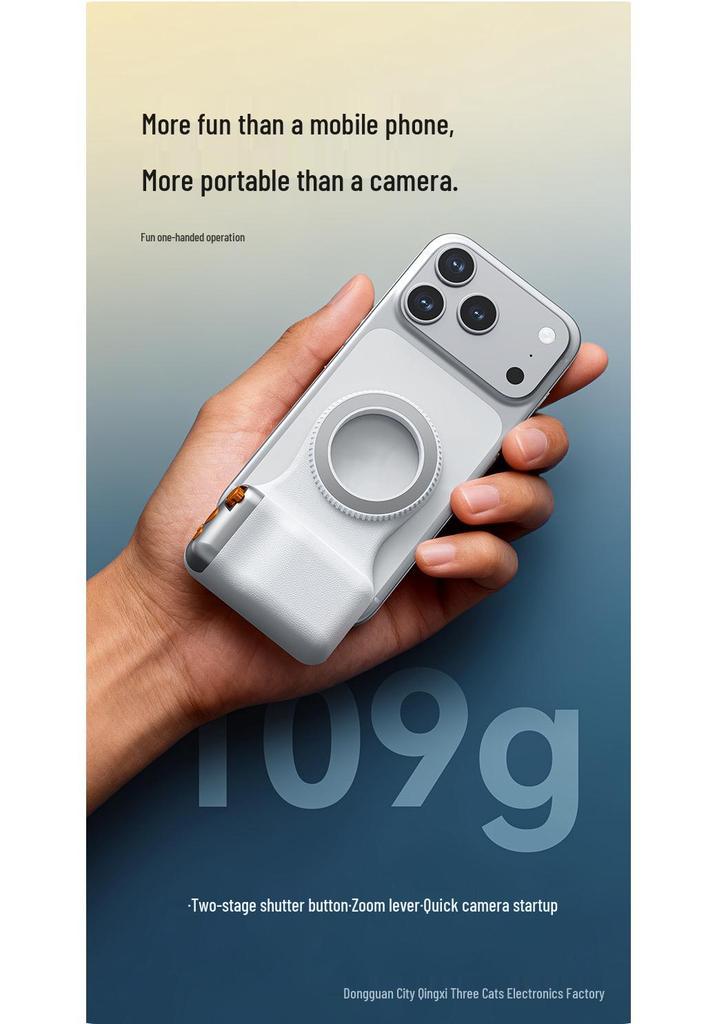 Magsafe Bluetooth Portable Selfie Handle with Magnetic Grip