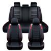 11PCS 5 Seats Car Seat Covers Automobiles Seat Covers Protector Cushion Deluxe PU Leather Front+Rear Full Set SUV Truck