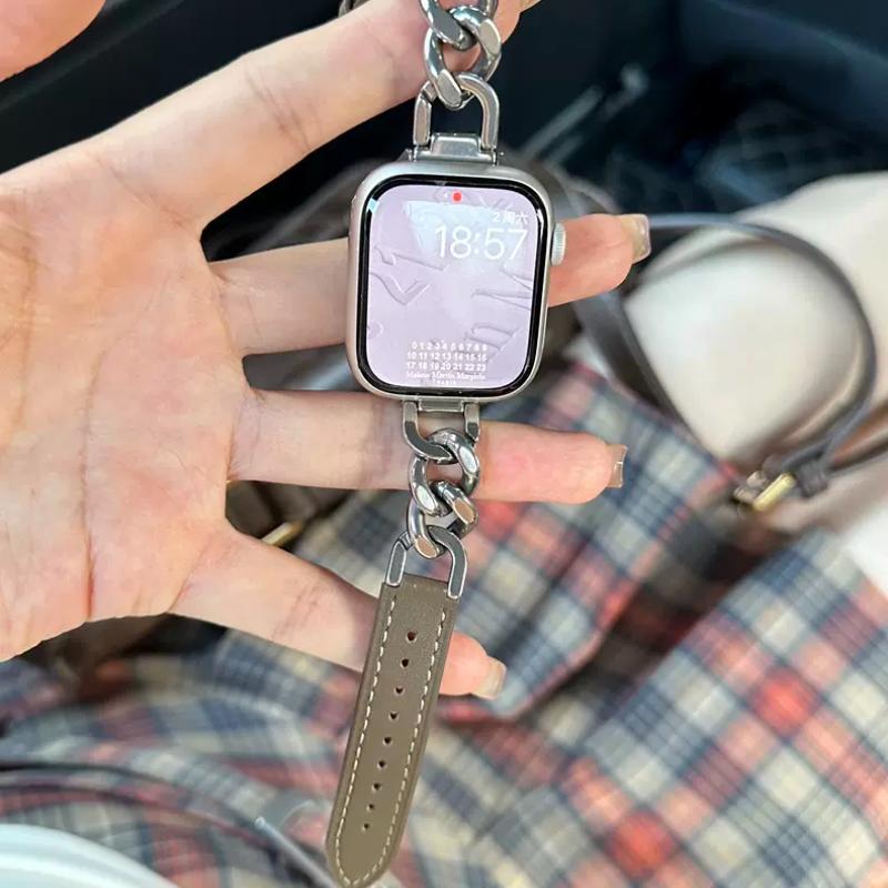 Kovový kožený řemínek pro Apple Watch řemínek 45 mm 44 mm 42 mm 41 mm 40 mm 49 mm 38 mm pro Iwatch Ultra2 9 8 7 6 5 4 SE Vyměnit náramek