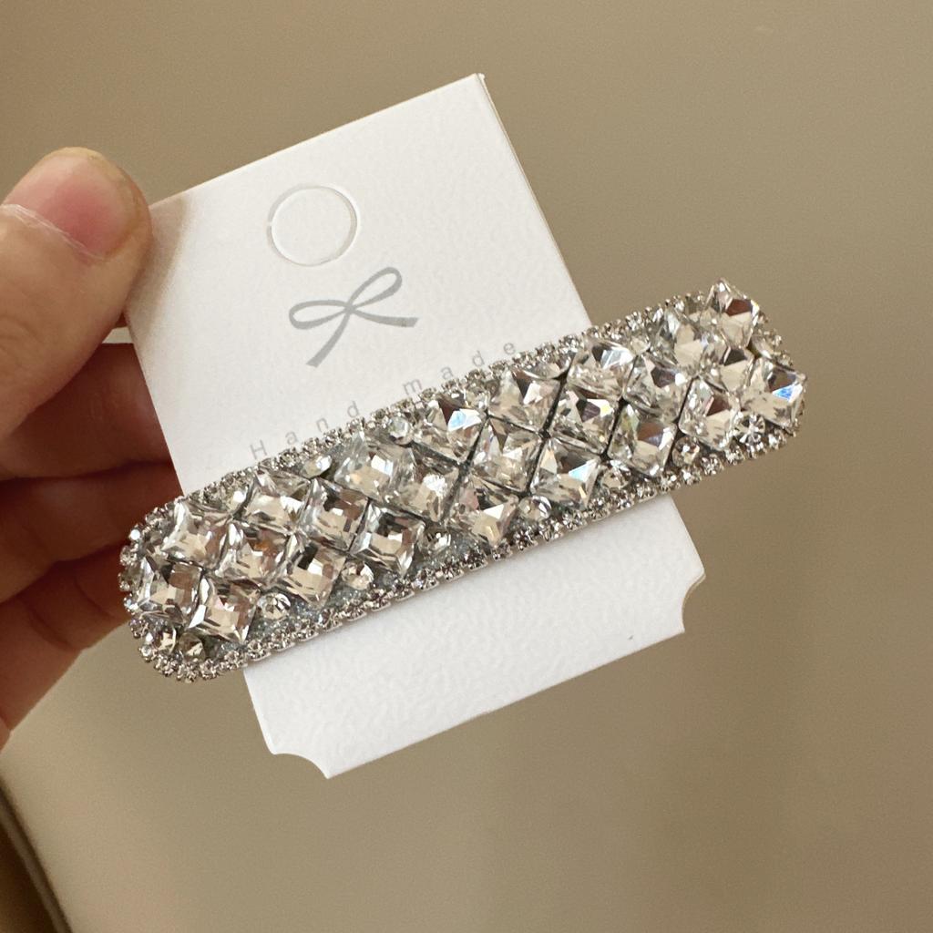 Korean new style super flashing bangs hairpin hair accessories side clip fashion shining light luxury exquisite broken hairpin net red bb clip