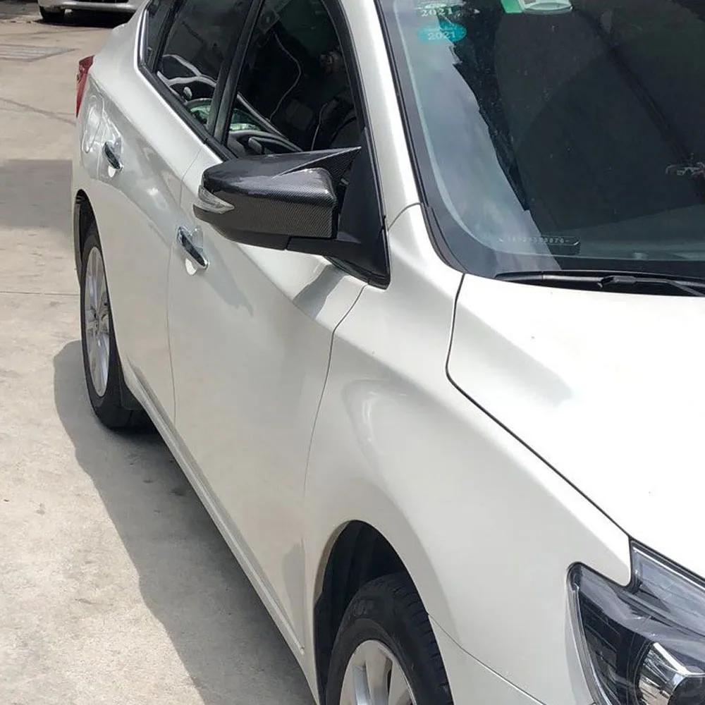 For NISSAN Altima 2013-2018 Sentra/Sylphy 2016-2019 Mirror Cover Rearview Side Mirror Cover Wing Cap Exterior Rear View Trim