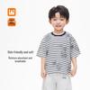 Boys' Striped Cartoon Print Short-Sleeve T-Shirt