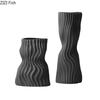 Wavy Stripes Wrinkle Vase Flower Pots Desk Decoration Flower Arrangement Modern Resin Crafts Floral Vases Room Aesthetic Decor