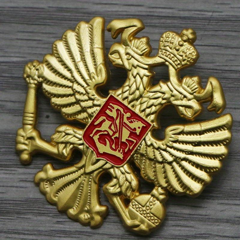 Ruský státní znak Dvouhlavý orel Brož Pin Replika Odznak pro Oblečení Batoh Doplněk