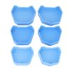 6 Pezzi Base Modello Laboratorio Odontoiatrico Silicone Base Formatore Laboratorio Odontoiatrico Stampi Caricamento Modello Gesso Blu