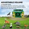 Solar Ultrasonic Animal Repeller Outdoor Waterproof Motion Sensor Pest Deterrent with Flashing LED Lights for Garden Yard Patio Protection