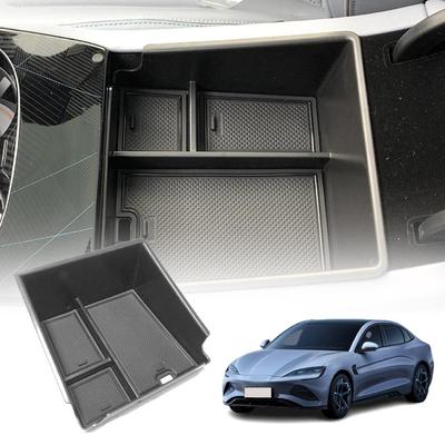 Automašīnas centra konsoles glabāšanas kaste Byd Seal 2024 Neslīdošs roku balstu paplātes organizators Automašīnas interjera piederumi W6j0