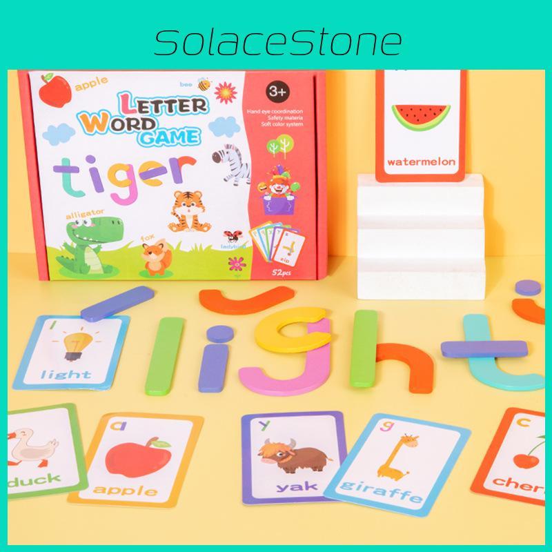 Alphabet Card English Word Matching Game Toy For Preschool Kids Learning Games