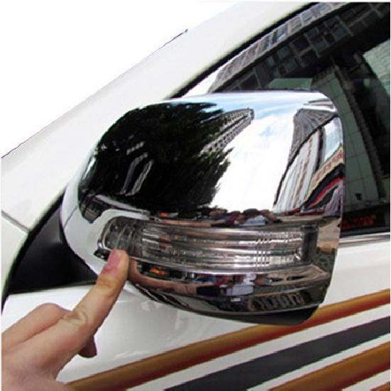 For Toyota Land Cruiser Prado FJ150 2010-2021 Chrome Door Mirror Cover Trim 2pcs