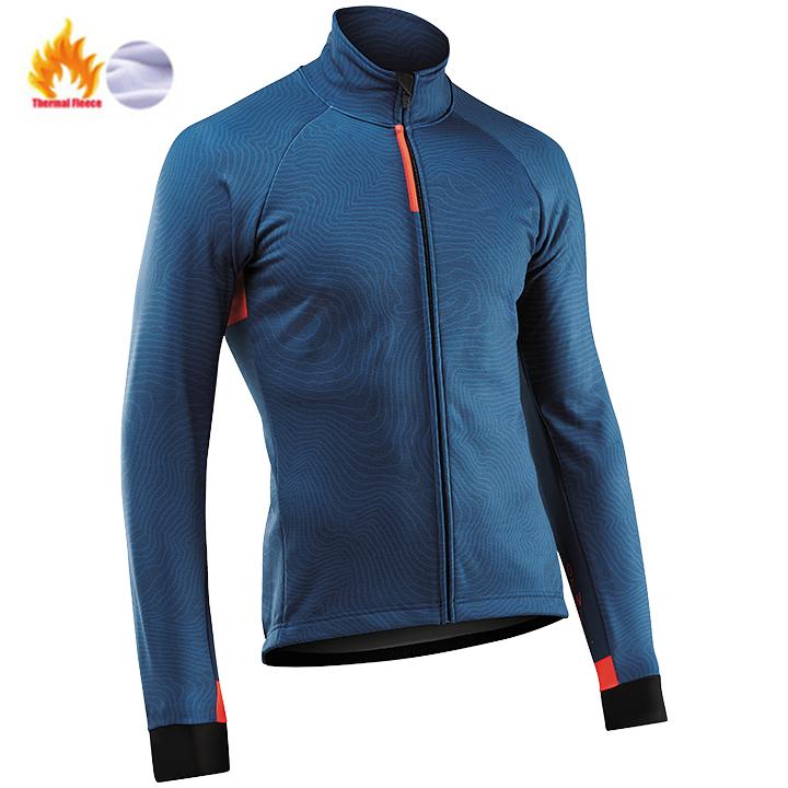 

2026 Winter Velvet Warm Thermal Fleece Cycling Jersey Set Winter Long Sleeve MTB Racing Bike Jersey Suit for Men Bib Pants Set Cycling Clothing S