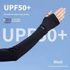1Pair Unisex Ice Arm Sleeves Sunscreen Elastic Driving Gloves Outdoor Uv Protection Arm Cover Sleeves Lightweight Cool Muff