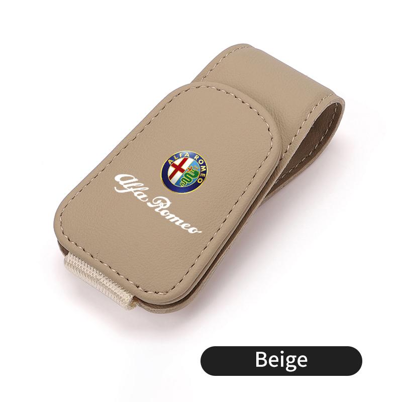 Dla Samochodu Alfa Romeo Uchwyt na Okulary Przeciwsłoneczne Magnetyczny Przenośny Klips do Kart z Biletami Akcesoria Samochodowe 159 Giulietta Giulia 147 Mito 156 159