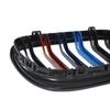 M-Färg Bilar Framre Racinggaller För BMW E90 LCI 3-Serie Sedan Kombi 2009-2012 Dubbla Linjer 2 Ribbgrill Ersättningsdel