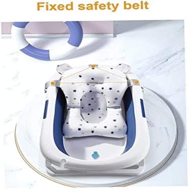 Baby Bath Tub Seat Cushion - Non-Slip Bathtub Seat for Newborns - Soft Wash Basin Cushion - Safe Support for 0-12 Months