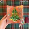 3D Christmas Tree Greeting Cards Desktop Decor Xmas Party Pop Up Card Postcard for Kids 2025 New Year Home Decoration Supplies