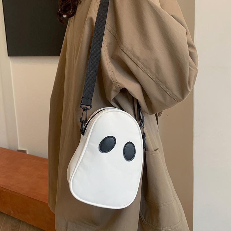 New Fashion Funny Personalized Shoulder Bag Funny Cute Devil Ghost Color Splicing Women Couple Crossbody Bag