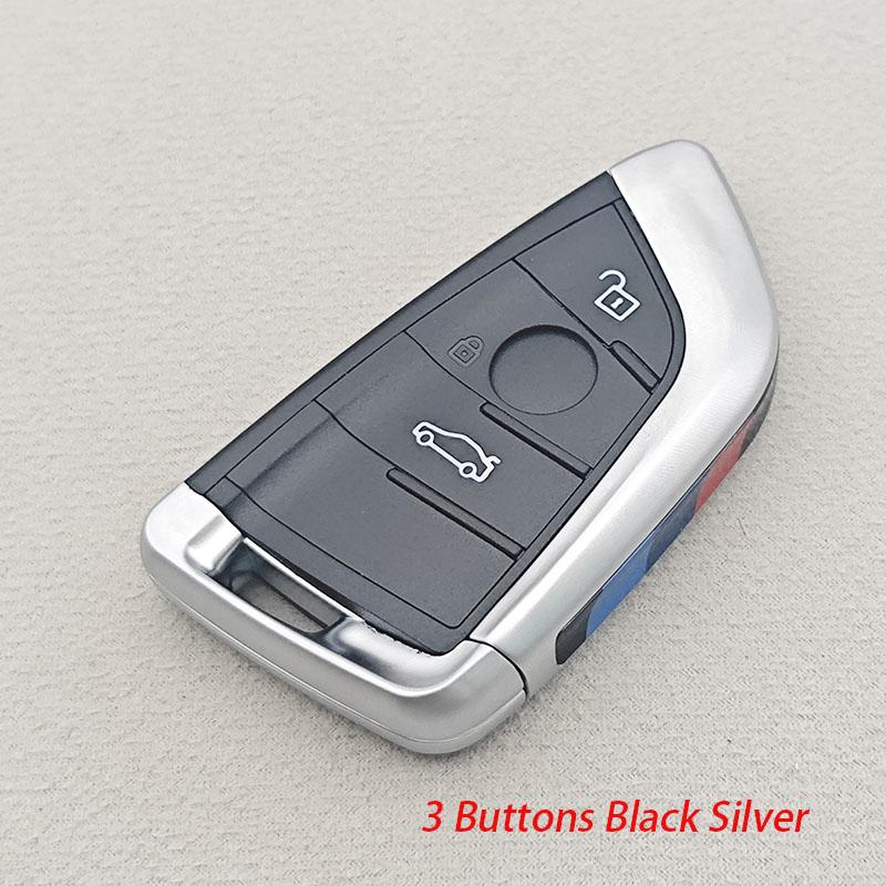 3/4 Buttons Smart Car Key Shell Case For BMW 1 3 5 7 Series X1 X3 X5 F30 F10 F20 Uncut Blade Remote Fob Cover Replacement