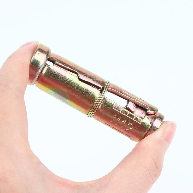 10 Piezas Manga Única Resistente Anclaje de Tornillo de Expansión de Tres Piezas M6 M8 M10 M12 para Hormigón