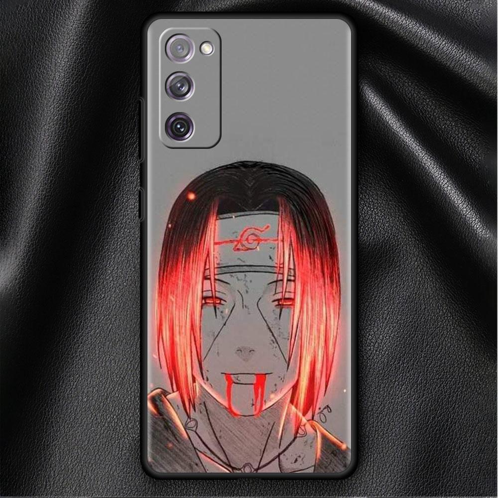 Case For Samsung Galaxy S20 S22 S21 FE S10 S9 Plus S8 Note 20 Ultra 10 Plus Soft Phone Shell Anime Red Blue Light