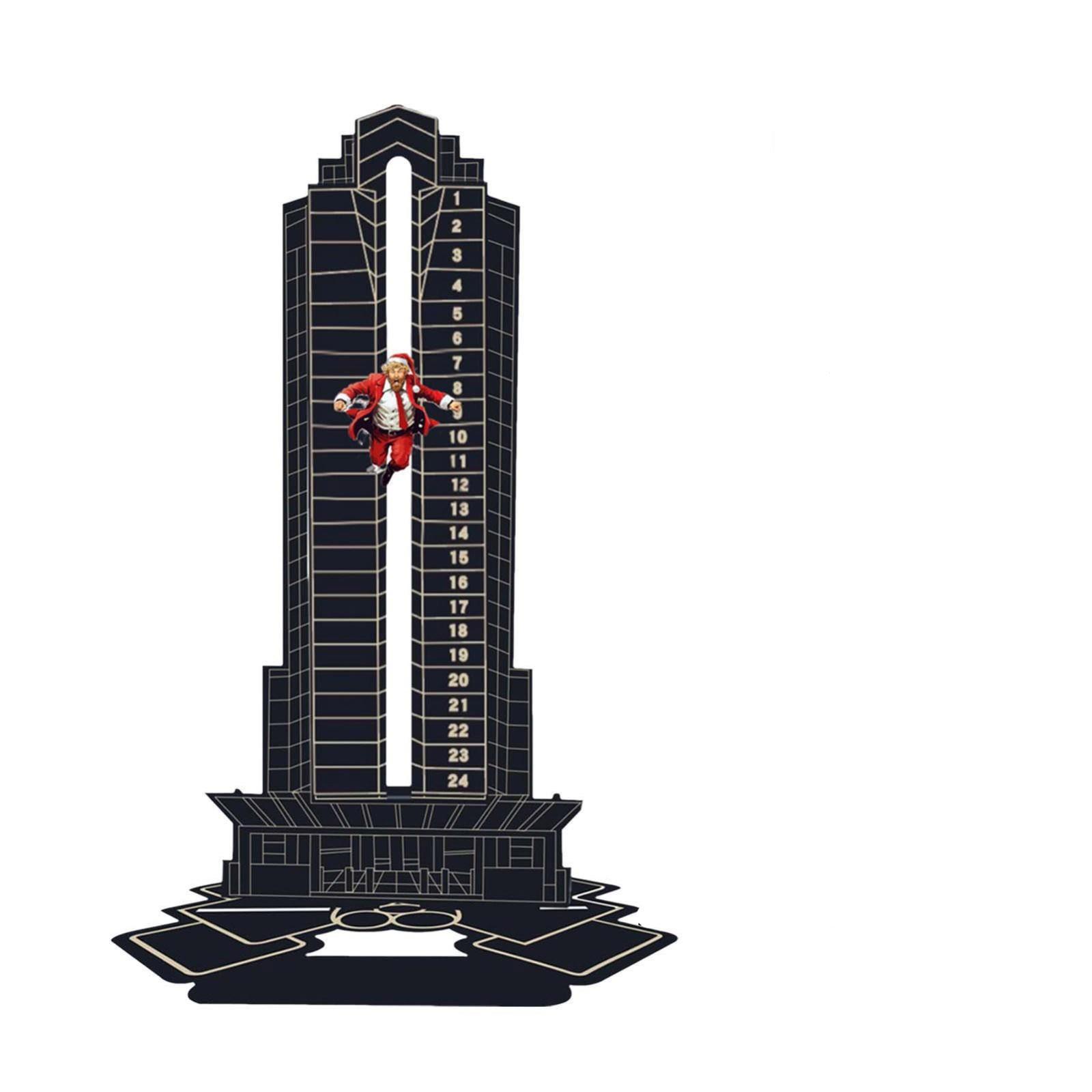 

Halloween Advent Calendar Creative Skyscraper Lifting Calendar Wooden Crafts Ornaments One Size