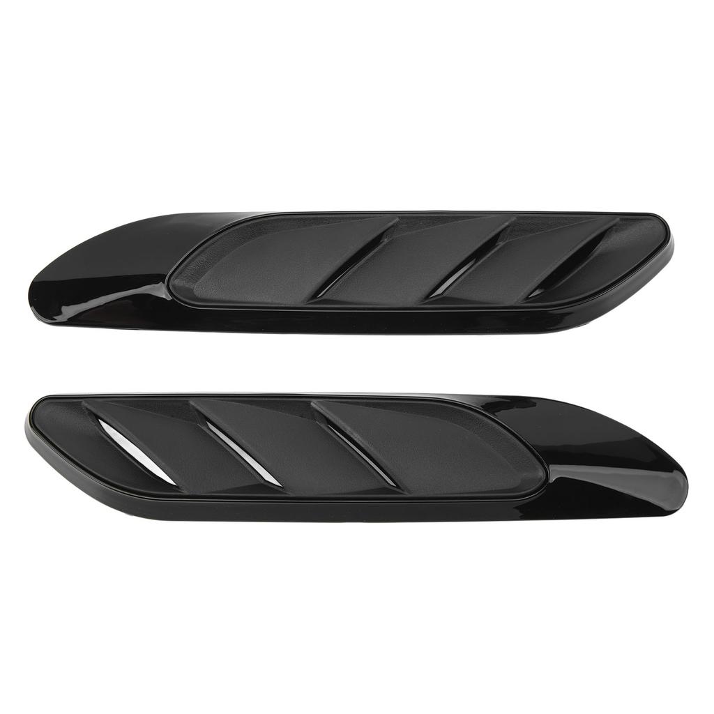 Kotflügel Seite Air Outlet Vent Trim Glänzend Schwarz Intake Flow Kanal Abdeckung Form Schatten Ersatz