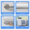 B97A-Portable Air Conditioner Hose Cover For 5" & 5.9" Diameter AC Exhaust Hoses Tube For Heat Reduction