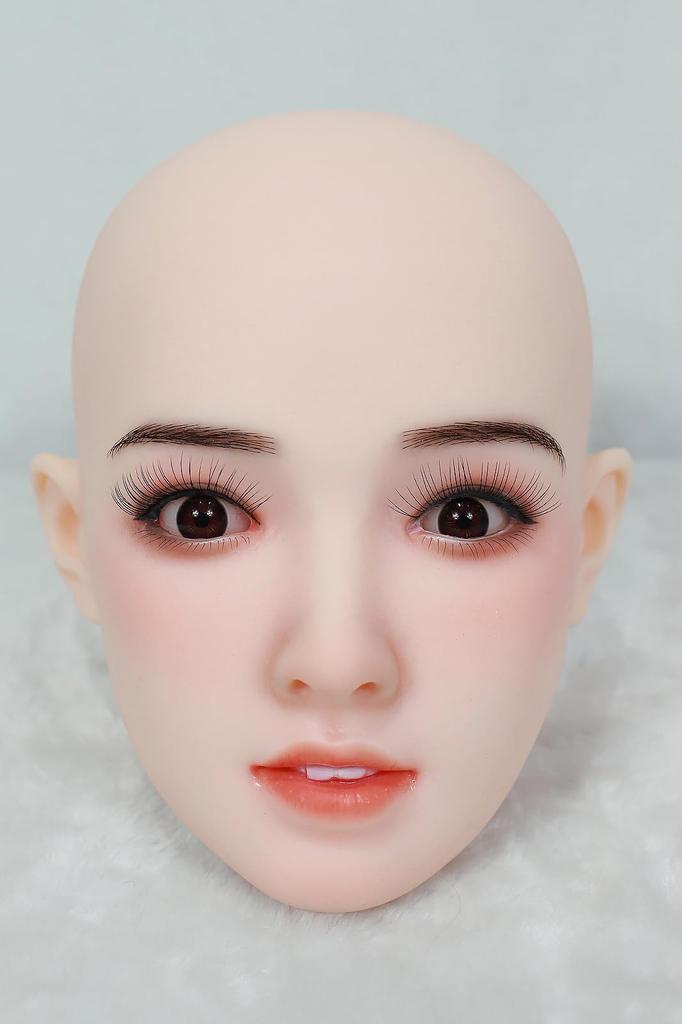 Tylko głowa figury, głowa w 100% silikonowa, tylko głowa, typ peruki, dwa sposoby mocowania, numer typu peruki GJ-008