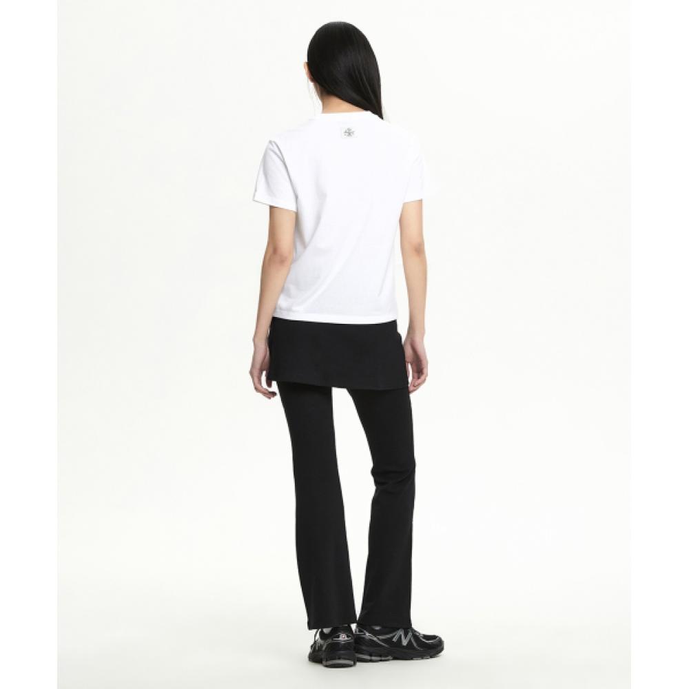 New Balance Nbmlf2w332 Women Soft Ribbed Skirt Leggings  Black 