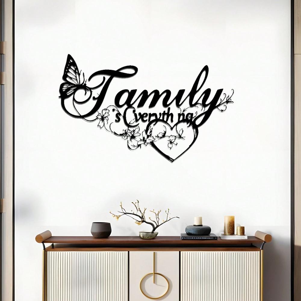 Heart Metal Wall Art Butterfly Floral Farmhouse Decor Indoor Outdoor Housewarming Gift Easy Hanging