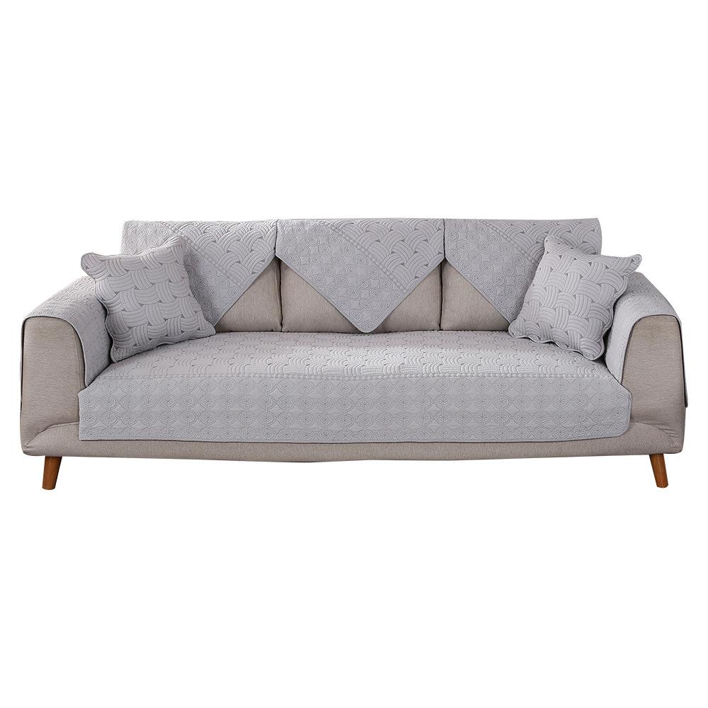 Quilted Double-Sided Cotton Washed Sofa Cushion Handmade Embroidered Cotton Sofa Cushion Seat Cover Cover Generation