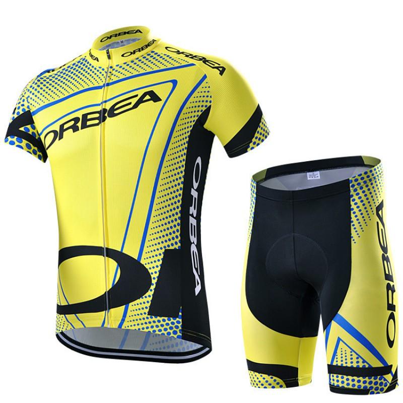 Mens Cycling Jersey Set Short Sleeve Breathable Bike Shirt Road Mountain Biking