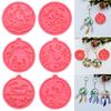 Pendant Clay Mold Candy Chocolate Jewelry Making Tool Silicone Moulds Keychain Molds Christmas Ball Mold