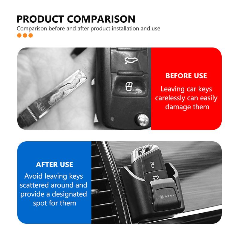 Car Key Holder Clip Car Interior Storage Box Dashboard Card Key Rack Organizer For Opel Corsa D Astra G H J K F Mokka C Zafira B