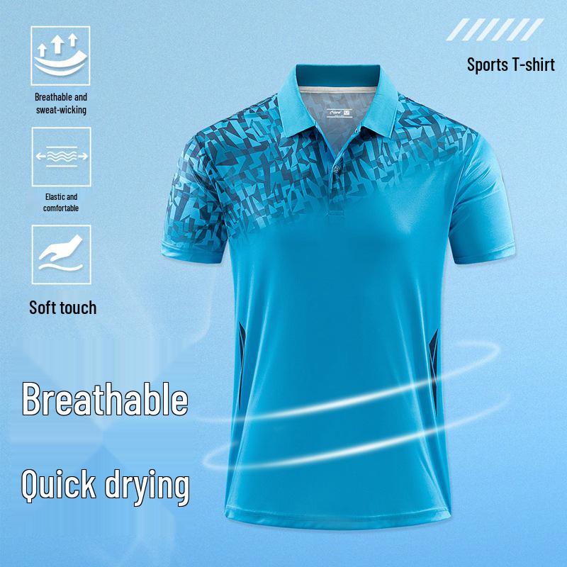 

Унисекс быстросохнущая рубашка поло для спорта - Короткий рукав, Идеально подходит для летнего бадминтона, тенниса и настольного тенниса XL
