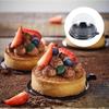 50PCS Mini Clear Dome Cake Containers with Lids Gold Black Base Bakery Pastry Display Box for Muffins Desserts Mooncakes