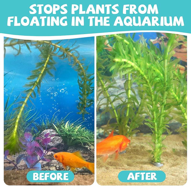 10pcs Flexible Foldable Aquarium Plant Weights - Durable Bendable Metal Strips For Secure Plant Anchors For Fish Tank