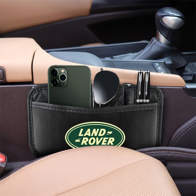 Leather Car Storage Pocket Seat Back/Door/Center Console Organizer for Land Rover Discovery Freelander 3 SVR L320 L330 Evoque Defender Range Rover