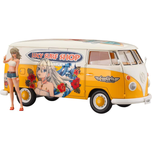 Hasegawa 1/24 Volkswagen Type 2 Delivery Van with Lucy McDonnell Figure Plastic Model SP658 (Car)