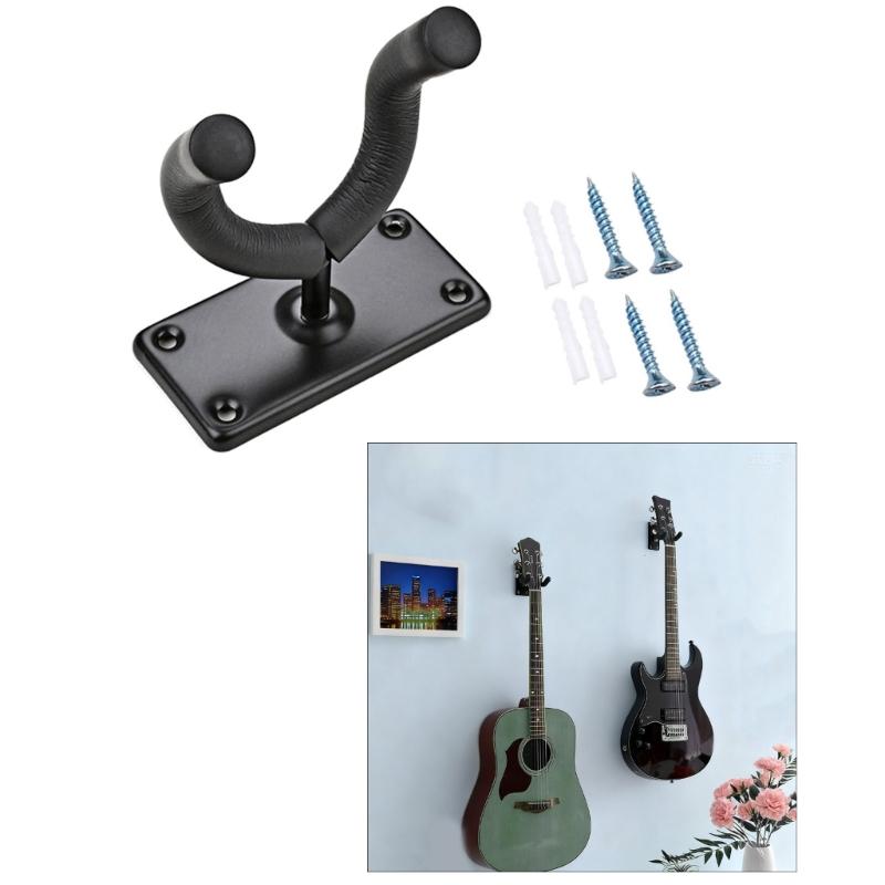 Suporte de Parede para Guitarra Universal Suporte Ajustável Suporte de Exibição Gancho de Guitarra em Forma de U Fácil de Instalar