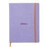 RHODIARAMA Flexible Notebook IRIS 19x25cm DOT 160p Paper 90g Elastic Closure.