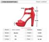 Fashion Summer Sexy T-Strap Sandals For Women Platforms Super High Heels Wedding Office Sandals Shoes Woman Zipper Gladiator Sandals
