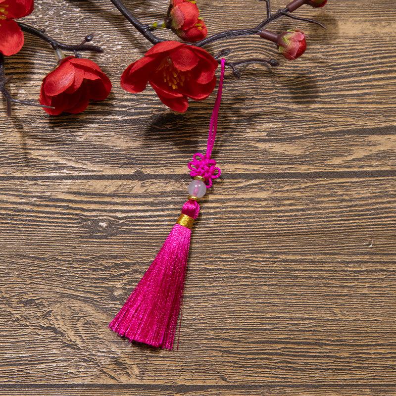 Čínský uzel Třásně Třásně Polyesterové Třásně Národní styl DIY Závěsná Třásně Záložka USB Disk Sáček Sáček Příslušenství