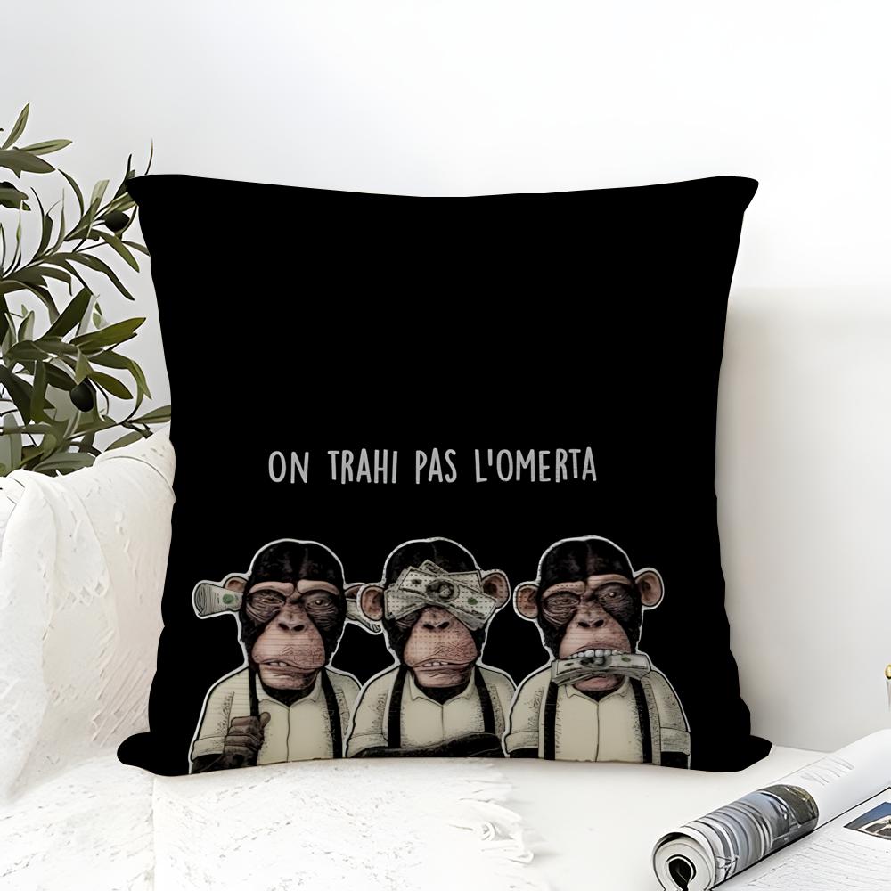 Cool Music Brand O-Omerta 47 1 Pillow Case Linen Pillow Case Sofa Home Decor Cushion Cover Cushion Cove