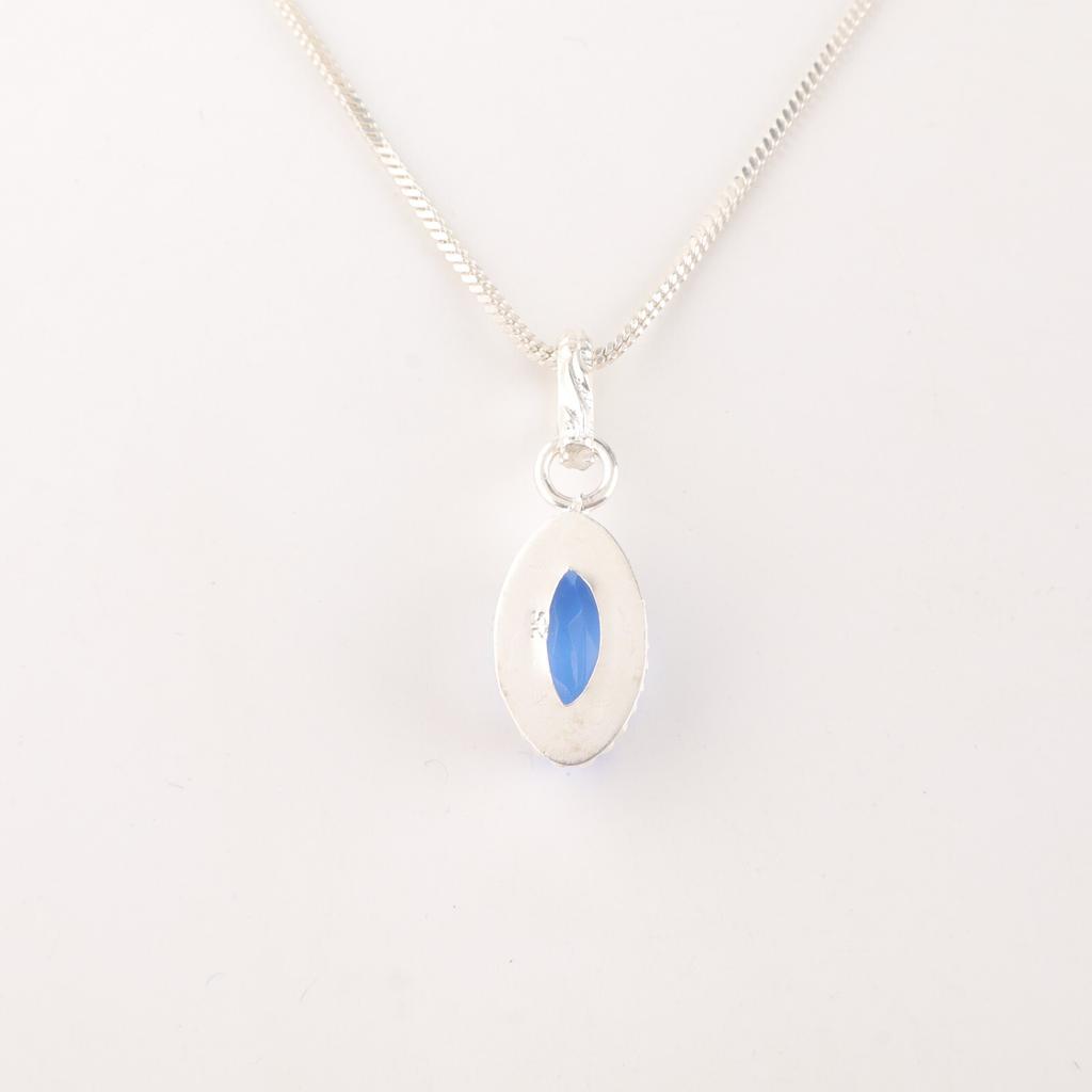 Natural Tanzanite Gemstone 925 Sterling Silver Jewelry Stylish Pendant For Gift PP-59-4